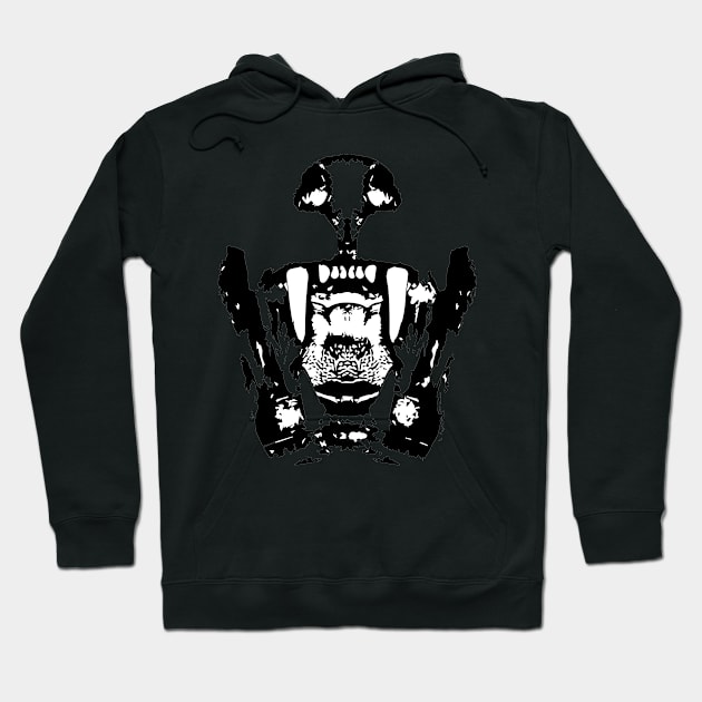 roaring mouth Hoodie by Hujer